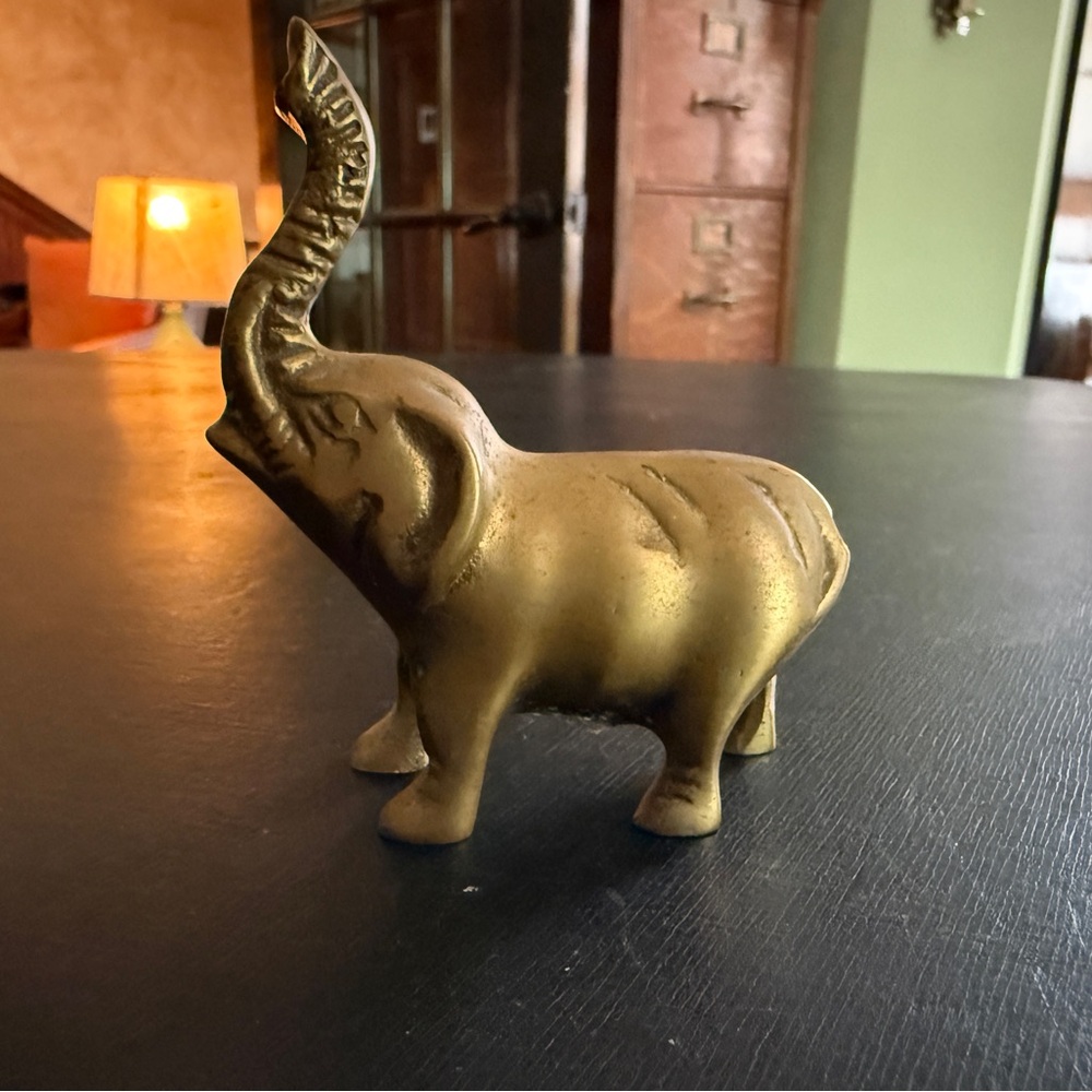Brass Elephant Figurine